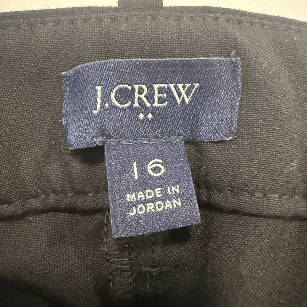 J. Crew Straight Leg Pants Black Size 16 Plus NWOT - Picture 3 of 5